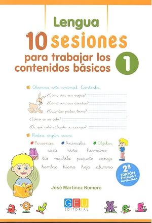 10 Sesiones para trabajar los contenido b&aacute;sicos : lengua y matem&aacute;ticas 1