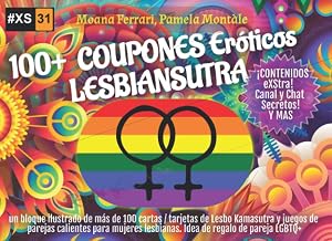 100+ Tarjetas Er&oacute;ticas LESBIANSUTRA un bloque ilustrado de m&aacute;s de 100 cartas / coupones de Lesbo Kamasutra y juegos de parejas calientes para mujeres lesbianas. Idea de regalo de pareja LGBTQ+