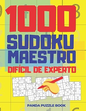 1000 Sudoku Maestro Dif&iacute;cil de Experto: El Libro Rompecabezas Para Adultos - Juegos De L&oacute;gica Para Adultos