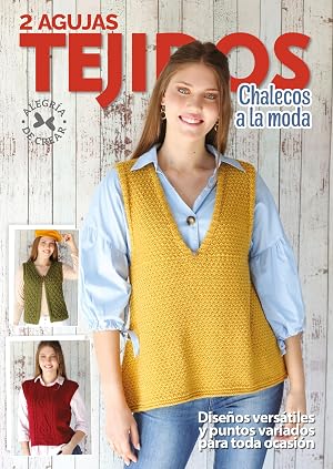 2 Agujas Tejidos Chalecos a la moda: Dise&ntilde;os vers&aacute;tiles y puntos variados para toda ocasi&oacute;n
