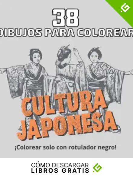 38 dibujos para colorear Cultua Japonesa: &iexcl;Colorear solo con rotulador negro! (coloraci&oacute;n art&iacute;stica)