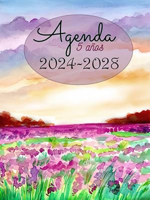 Agenda 5 a&ntilde;os 2024-2028: Agenda Mensual 2024-2028, Planificador para enero de 2024 a diciembre de 2028, Grande diaria A4 ,calendario 60 meses