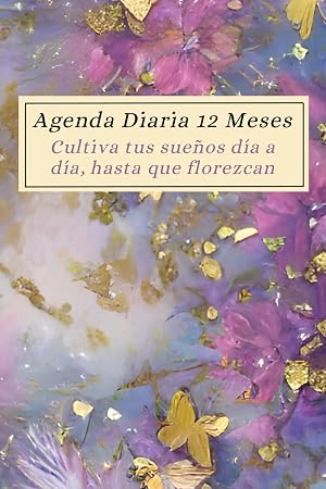 Agenda Diaria 12 Meses: Calendario 12 Meses 1 P&aacute;gina 1 D&iacute;a ,Horario de 06:00 a 00:00, Planificador Diario y Mensual