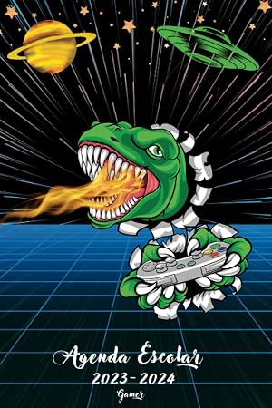 Agenda Escolar 2023-2024 GAMER: Organizador Semanal : Agosto 2023 a Julio 2024, una semana en 2 p&aacute;ginas | Para Ni&ntilde;os, Ni&ntilde;as, Primaria, Secundaria, Estudiantes y Universitarios | Tema GAMER