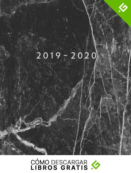 Agenda MAYO 2019 - ABRIL 2020: Vista Semanal con Horario | 1 Semana en 2 P&aacute;ginas | 12 Meses Planificador y Calendario | 21.59x27.94 cm | 8.5"x11" | Black Marble
