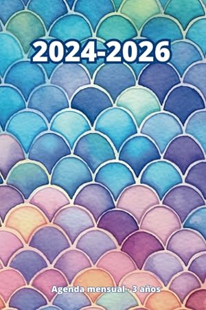 Agenda mensual 2024-2026: Planificador mensual A5 para 3 a&ntilde;os, organizador mensual familiar y control de gastos | Regalo amiga invisible