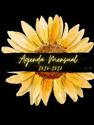 Agenda Mensual 2024-2028: 5 A&ntilde;os Planificador 60 Meses Diario Organizador, 60 Meses, Organizador , Calendario Anual + To Do, Para Enero de 2024 a Diciembre de 2028, Tema: floral, girasol