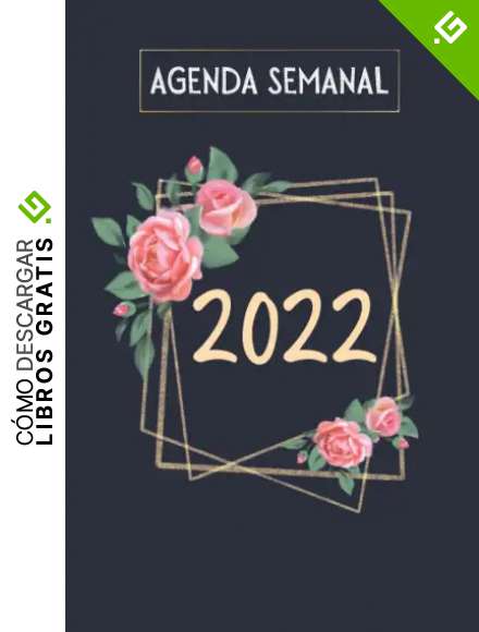 Agenda semanal: 12 meses Planificadora semanal diaria y mensual | 2 p&aacute;ginas = 1 semana | Para una perfecta gesti&oacute;n del tiempo |Flor |Regalo mujer , familia y amigos