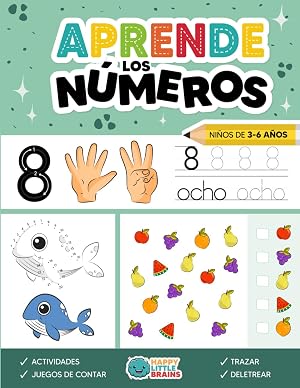 Aprender los N&Uacute;MEROS para ni&ntilde;os de 3 a 6 a&ntilde;os: Cuaderno para Aprender a Contar y Escribir N&uacute;meros | Actividades de Matem&aacute;ticas (Caligraf&iacute;a M&aacute;gica: El poder de las letras y n&uacute;meros)