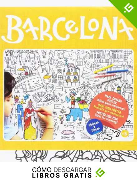 Barcelona (Mapa per colorejar): Para pintar y colorear a lo grande (Color Map)