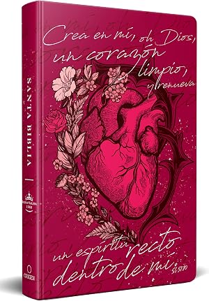 Biblia Reina Valera 1960 letra grande, tapa dura, tama&ntilde;o manual coraz&oacute;n (rosada) / Spanish Bible RVR 1960. Handy Size, Large Print, Hardcover, Pink
