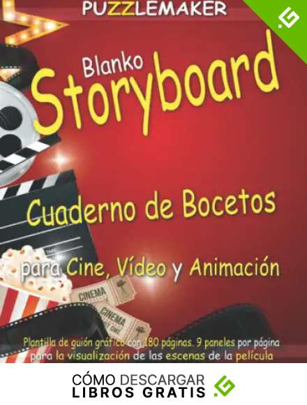 Blanko Storyboard &ndash; Cuaderno de Bocetos para cine, v&iacute;deo y animaci&oacute;n: Plantilla de gui&oacute;n gr&aacute;fico con 180 p&aacute;ginas. 9 paneles por p&aacute;gina para la visualizaci&oacute;n de las escenas de la pel&iacute;cula