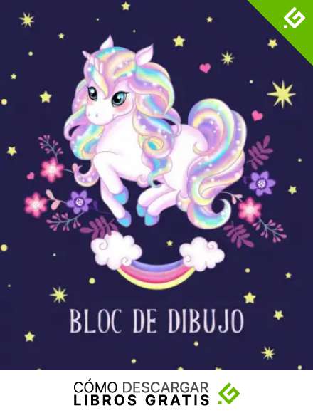 Bloc de dibujo: Cuaderno en blanco para ni&ntilde;os para dibujar, escribir y pintar (Unicornio M&aacute;gico).