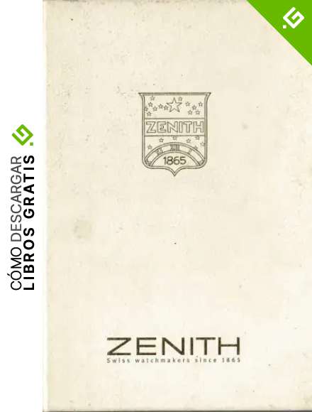 Cat&aacute;logo de relojes Zenith 2001