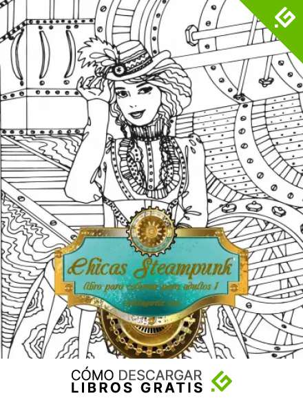 Chicas Steampunk libro para colorear para adultos 1