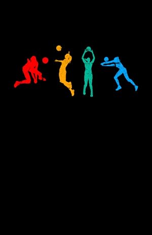 Cl&aacute;sico Vintage de Voleibol Femenino: Cuaderno punteado, DIN A5 (13,97x21,59 cm), 120 p&aacute;ginas, papel color crema, cubierta mate