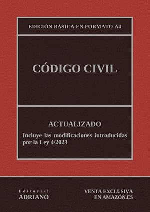 C&oacute;digo Civil: Edici&oacute;n b&aacute;sica en formato A4