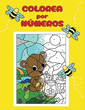 COLOREA POR N&Uacute;MEROS libro de colorear para ni&ntilde;os de 4 a 8 a&ntilde;os: libro de pintar por para ni&ntilde;os (Libro para colorear para ni&ntilde;as y ni&ntilde;os)