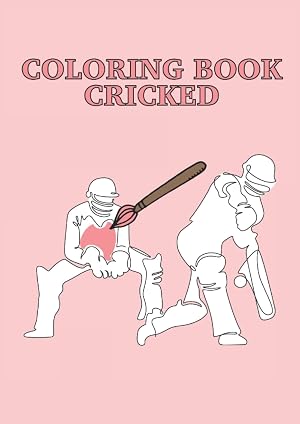 Coloring Book Cricked: Libro para colorear Cricket 36 p&aacute;ginas, tama&ntilde;o 21 x 29. 7 cm (DIN A4)