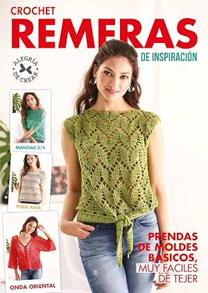 Crochet Remeras de inspiracion: Prendas de moldes b&aacute;sicos, muy f&aacute;ciles de tejer