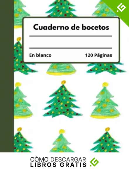 Cuaderno de bocetos: Cuaderno grande con motivo de &aacute;rbol de Navidad, 8,5x11, 120 p&aacute;ginas, para dibujar, libro de bolsillo para mujeres, hombres y ni&ntilde;os