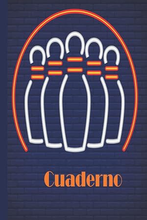 Cuaderno de bolos: Cuaderno de bolos, cuaderno de papel rayado para la escuela, estudiantes, regalo para ni&ntilde;os, ni&ntilde;os, ni&ntilde;as, cuaderno de bolos, amante de los bolos