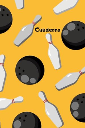 Cuaderno de Bolos: Lindo Cuaderno de Bolos, cuaderno para el nuevo a&ntilde;o escolar, en blanco y rayado para estudiantes de la escuela y estudiantes de la ... cuaderno de Bolos, amante de los Bolos