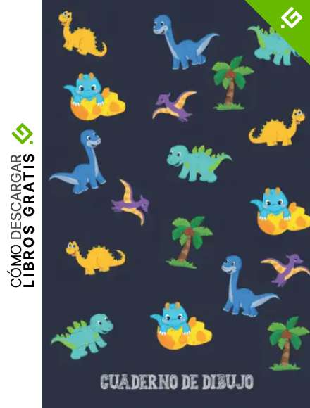 Cuaderno de dibujo: Bloc de dibujo para ni&ntilde;os con cubierta de dinosaurio - Tama&ntilde;o A4 - 109 p&aacute;ginas blancas -