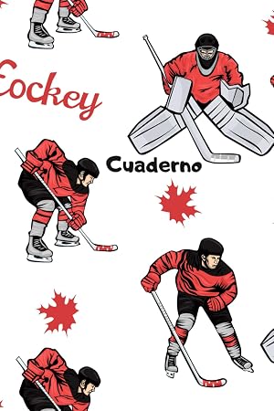 Cuaderno de Hockey: Cuaderno de Hockey, cuaderno para el nuevo a&ntilde;o escolar, en blanco y rayado para estudiantes de la escuela y estudiantes de la ... cuaderno de Hockey, amante del hockey