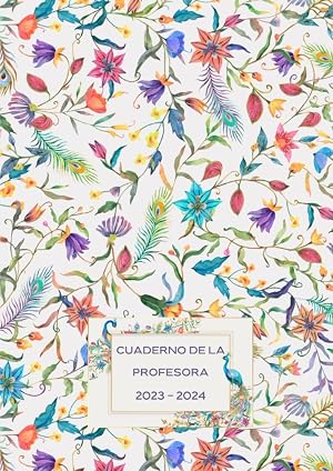 Cuaderno de la Profesora: Planificador de clases - Visi&oacute;n de la semana completa en dos p&aacute;ginas