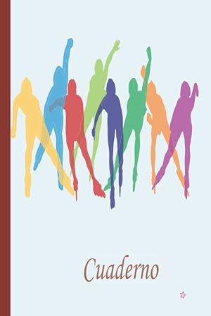 Cuaderno de patinaje sobre ruedas: Cuaderno de patinaje sobre ruedas de rayas anchas, cuaderno de papel rayado para la escuela, estudiantes, regalo para ni&ntilde;os, ni&ntilde;as, amantes del patinaje sobre ruedas