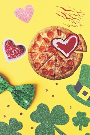 Cuaderno de Pizza: Diario de Cerveza y Pizza Irlandesa, Divertido D&iacute;a de San Patricio, D&iacute;a Nacional, Regalo de Fiesta para amigos o esposo. Regalos ... de composici&oacute;n para estudiantes, de rayas
