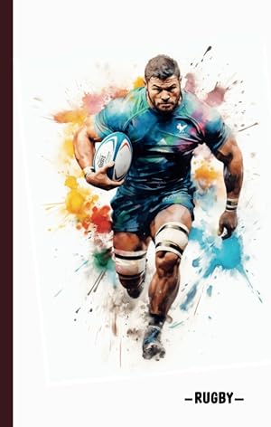 Cuaderno de Rugby: Cuaderno para amantes de Rugby - 100 p&aacute;ginas - Regalo ideal para ni&ntilde;os, adolescentes o adultos