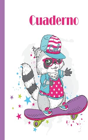 Cuaderno de skate: Cuaderno de monopat&iacute;n, cuaderno de papel rayado para la escuela, estudiantes, regalo para ni&ntilde;os, ni&ntilde;os, ni&ntilde;as, amantes del monopat&iacute;n