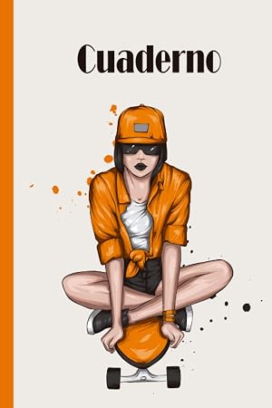 Cuaderno de skate: Cuaderno de monopat&iacute;n, cuaderno de papel rayado para la escuela, estudiantes, regalo para ni&ntilde;os, ni&ntilde;os, ni&ntilde;as, amantes del monopat&iacute;n