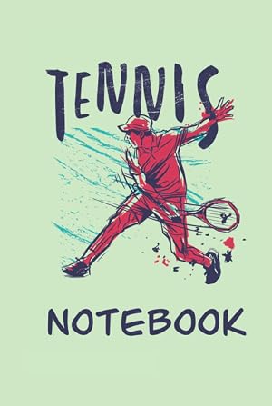 Cuaderno de tenis: Cuaderno de tapa dura 120 p&aacute;ginas, tama&ntilde;o 15, 24 x 22, 86 cm