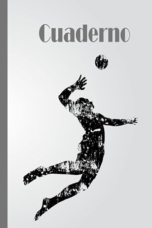 Cuaderno de voleibol: Cuaderno de voleibol, cuaderno de papel rayado para la escuela, estudiantes, regalo para ni&ntilde;os, ni&ntilde;os, ni&ntilde;as, adolescentes, cuaderno de voleibol, amante del voleibol