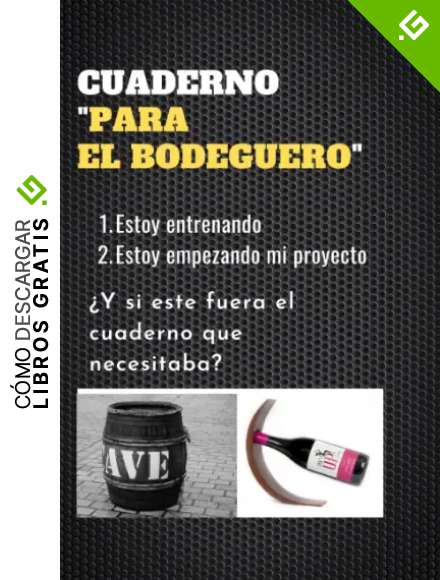 CUADERNO "PARA EL BODEGUERO": Estoy entrenando | Estoy empezando mi proyecto | &iquest;Y si este fuera el cuaderno que necesitaba?