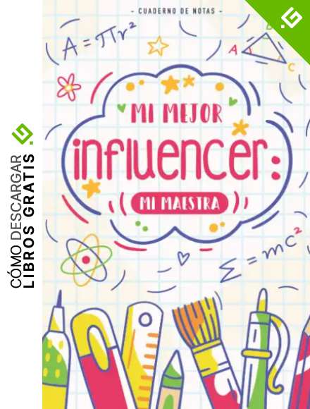 Cuaderno regalo profe; "MI MEJOR INFLUENCER: MI MAESTRA" Cuaderno con frases para profesora.: Libreta de notas, agenda, diario 100 p&aacute;ginas | Regalo ... preescolar, primaria, guarder&iacute;a, de apoyo...