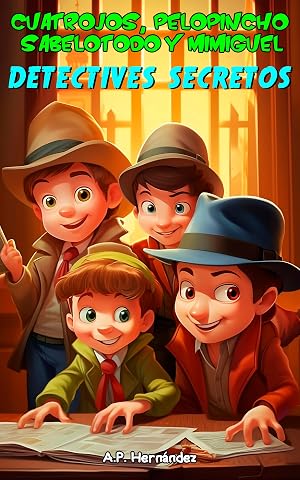 Cuatrojos, Pelopincho, Sabelotodo y Mimiguel. &iexcl;Detectives Secretos!: Novela Infantil / Juvenil - Libro de Suspense / Humor. Lectura de 8-9 a 11-12 a&ntilde;os. Literatura Ficci&oacute;n.