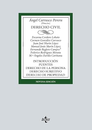 Derecho Civil: Introducci&oacute;n. Fuentes. Derecho de la persona. Derecho subjetivo. Derecho de propiedad (Derecho - Biblioteca Universitaria de Editorial Tecnos)