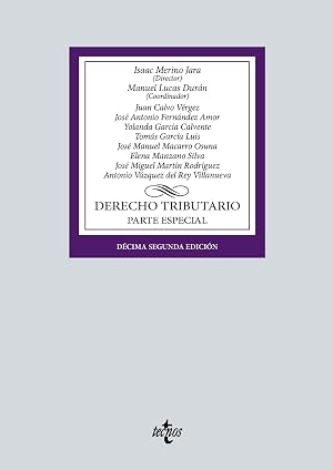 Derecho tributario: Parte especial (Derecho - Biblioteca Universitaria de Editorial Tecnos)