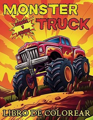 Derrapa y Colorea: Libro de Colorear Coches Monster Truck para ni&ntilde;os de (4 a 8 A&ntilde;os): Dise&ntilde;os Emocionantes y Creativos para los peque&ntilde;os pilotos