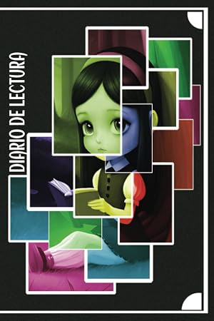 Diario de lectura: Cuaderno de registro de lecturas con bonita portada de tapa blanda personalizada, para amantes de los libros.