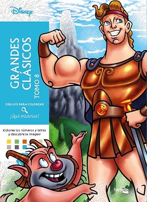 Dibujos para colorear. &iexcl;Qu&eacute; misterio! Grandes Cl&aacute;sicos Tomo 8 (Hachette HEROES - DISNEY - Arteterapia)