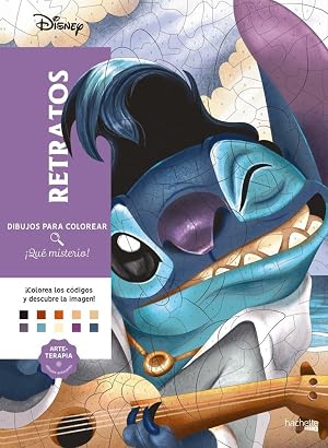 Dibujos para colorear, &iexcl;qu&eacute; misterio! Retratos (Hachette HEROES - DISNEY - Colorear)