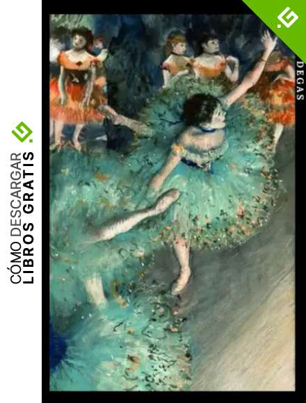 Edgar Degas: Bailarina en verde. Cuaderno de notas. Design art&iacute;stico y elegante.