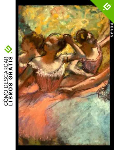 Edgar Degas: Cuatro bailarines de ballet en el escenario. Cuaderno de notas. Design art&iacute;stico y elegante.