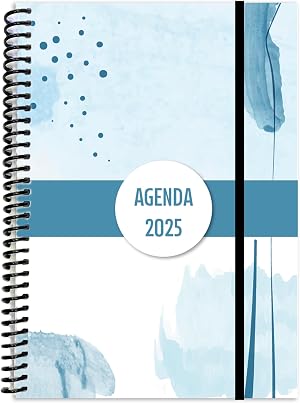 EDID&Aacute;CTICA Agenda Anual 2025 // 1 D&iacute;a por p&aacute;gina // 320 p&aacute;ginas // Sab. y Dom. misma p&aacute;gina // Espiral y tapas protectoras de pl&aacute;stico // Formato A5 // Papel 80gr Premium // Dise&ntilde;o Moderno.