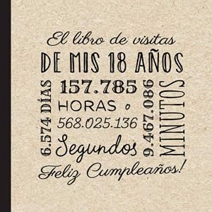 El libro de visitas de mis 18 a&ntilde;os: Decoraci&oacute;n retro vintage para el 18 cumplea&ntilde;os &ndash; Regalos originales para hombre y mujer - 18 a&ntilde;os - Libro de firmas para felicitaciones y fotos de los invitados